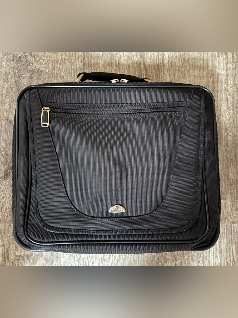 Samsonite Black Laptop Briefcase Carry Bag - missing shoulder strap